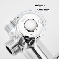 Ensemble de douche mural moderne avec robinet en cuivre fin, finition chromée, pour eau chaude/froide, idéal pour la maison