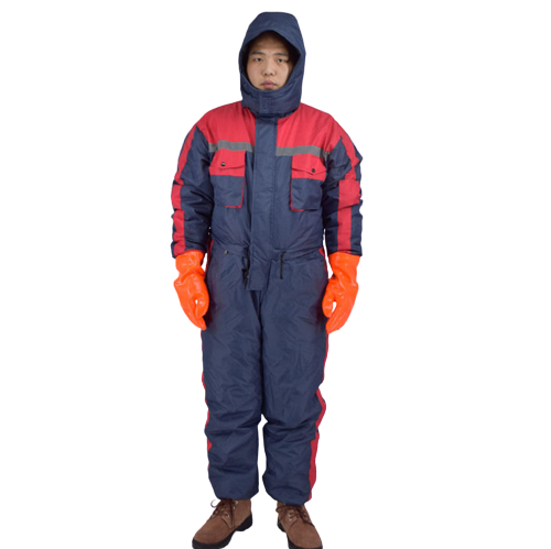 Cold Storage Waterproof Breathable Unisex Workwear Full Suit Fiber Cotton Material Custom Reflective Tape