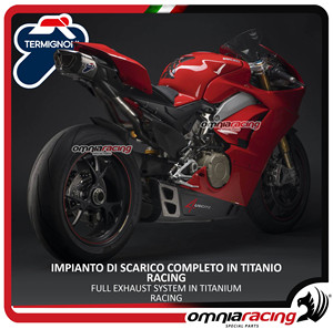 New High End <b>Motorcycle</b> <b>Exhaust</b> Termignoni D182 High Full Titanium on Racing 4USCITE for Panigale V4 2018 2023 - Product Image 4