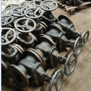 Valve factory ISO certification ANSI B16.10 DN100 DN200 PN16/10 Ductile Iron BODY SS304/SS316/SS410/SS420 STEM Rising Gate Valve