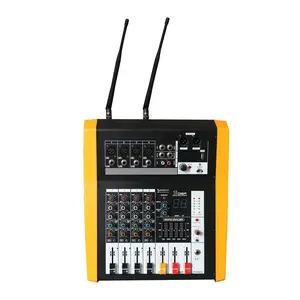 LA-M Mixer Bertenaga Profesional 6 Saluran Power Mixer Amplifier Amplifier dengan Mixer