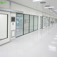 Système de salle blanche préfabriquée de classe 100 à 10000, projet ISO7 GMP