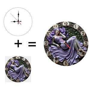 Round Wooden Wall <b>Clock</b> 25x25Cm <b>Silent</b> Non Ticking Natural Wood Home Decor <b>Clock</b> - Product Image 6