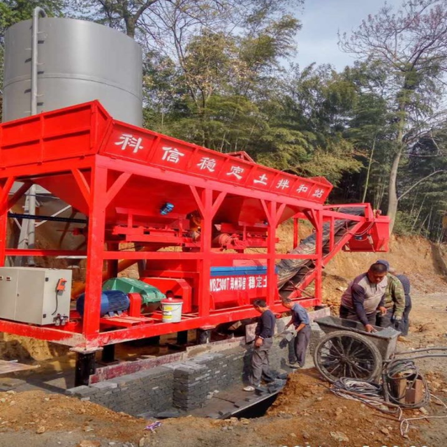 Compact Soil Mixing Plant PLC Control Continuous Mixing System Automatic Batching System Featuring Motor for Production Line Use