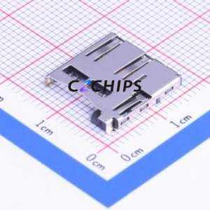TF-001B SD Card / Memory Card Connector SMD Connector Self-Return Type MicroSD Card (TF Card) Card Holder With - Product Image 1