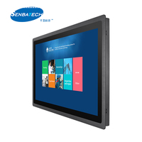 Panel Táctil Industrial TFT LCD de 23.8 Pulgadas J6412, Capacitivo y Resistivo, 1920*1080, 250 Cd/m2, IP65, Montaje en Superficie, Marca OEM