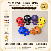 Jouet Squishy Anti-stress en PU à Rebond Lent, Motif Fantôme Mignon d'Halloween, Peluche Douce à Presser, Cadeau pour Adultes YIMENG