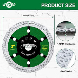 Lame de scie <span class=keywords><strong>diamant</strong></span>ée à vente chaude pour carreaux, <span class=keywords><strong>disque</strong></span> de coupe <span class=keywords><strong>diamant</strong></span>é ultra-fin, adapté pour la coupe de céramique, de granit et de marbre - Product Image 3