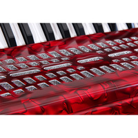 Professional Diatonic Accordion Adult Grading Performance Beginner Keyboard Instrument 30 Keys 18 Bass Portable ABS Material