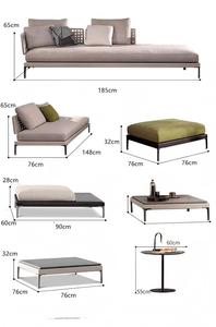 Conjunto <span class=keywords><strong>de</strong></span> Sofás <span class=keywords><strong>de</strong></span> Aluminio Modernos para Jardín, Terrazas, Villas, Balcones, Patios y Parques <span class=keywords><strong>de</strong></span> Hoteles - Product Image 4