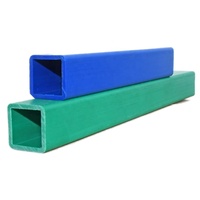 Pipa PVC Kaku Ekstrusi Persegi Putih Matt 24.5x24.5mm untuk Konstruksi Rangka Rumah Kaca