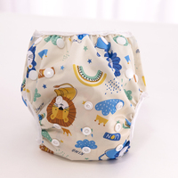Ensemble de bain imperméable pour bébé, couche de bain réutilisable avec sac étanche et chapeau de soleil assorti pour nourrisson et tout-petit