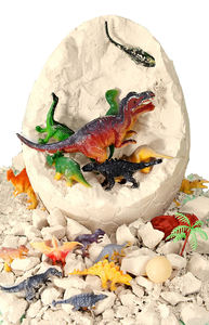 अंदर 12 डायनासोर, डायनासोर कार्ड के साथ डिनो खिलौना आउटडोर उपहार - Product Image 3