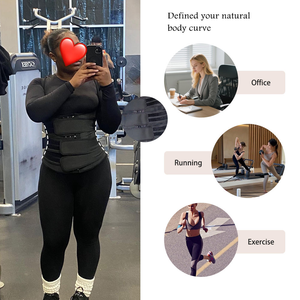 Nuovo Corsetto Colombiano Faha <span class=keywords><strong>per</strong></span> Correzione Posturale, Fascia Modellante con 3 Cinghie, Chiusura con Ganci, 100% Lattice, Gilet Modellante con 3 Lacci - Product Image 4