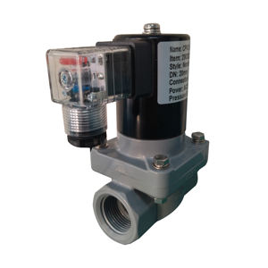 Электрический 1/2 2 "12 В электронный электромагнитный клапан BSP антикоррозионный электромагнитный клапан UPVC - Product Image 1