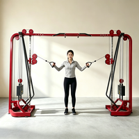 Máquina de Poleas Cruzadas Comercial, Doble Polea Ajustable, Multifunción, Entrenamiento de Fuerza para Todo el Cuerpo, Equipo de Gimnasio, OEM