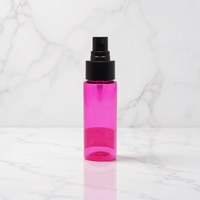 Flacon pulvérisateur rond rechargeable en PET de 30 ml et 50 ml avec bouchon à vis pour parfum et liquides, idéal pour les voyages