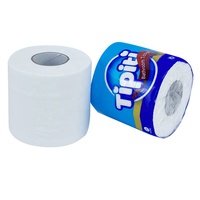 Rouleau de papier toilette 3 plis en pâte de bois, non blanchi, doux au toucher, coloré, vente en gros, prix abordable