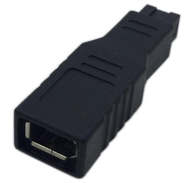 FireWire IEEE 1394 Type a 400 6 Pin Female to 1394 Type B 800 9 Pin Male Data Transfer Adapter Converter