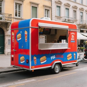 ZZREALLY ZR-Food Trailer <b>Towable</b> Food Trailer with Aluminum and Fiberglass Construction for Outdoor Food Vending - Product Image 5