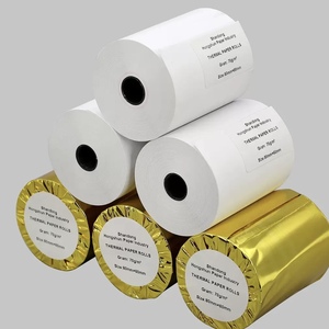 ม้วนกระดาษแฟกซ์แบบใช้ความร้อนสำหรับเครื่องพิมพ์ขนาด 80x80 มม. และ 3-1/8 นิ้ว พร้อมม้วนกระดาษในตัว - Product Image 6