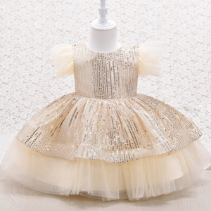 <span class=keywords><strong>Robe</strong></span> en Tulle pour petite fille, tenue de soirée à manches longues, habits, sans manches, sequins, nouvelle collection, de 0 à 24 <span class=keywords><strong>mois</strong></span> - Product Image 3