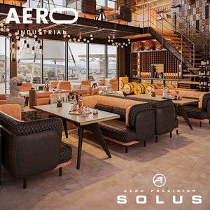 Combinaison Table et Chaises en PVC pour Bar Américain, Café, Bistro, Salle de Concerts, <span class=keywords><strong>Restaurant</strong></span> - Product Image 3