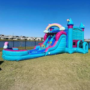 Надувной комбо-аттракцион «Волшебная тематика» по заводской цене: коммерческий батут и горка - Product Image 4