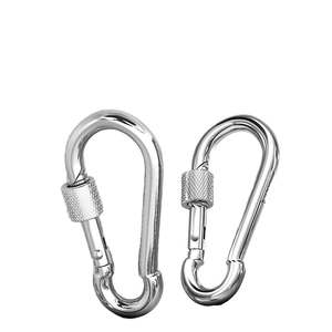 Mạ kẽm kẽm Kính thiên văn khóa an toàn móc sắt chuỗi vải móc cho leo núi mùa xuân hoist tán bền dây - Product Image 5