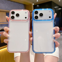 Coque de téléphone rigide en TPU et PC pour iPhone 17 Pro Max, design transparent et épuré, antichoc, compatible avec iPhone 17 Air/16 Pro/Pro Max