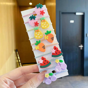 Diademas elásticas de resina para niños, diademas de alta calidad con dibujos de frutas, accesorios para el cabello - Product Image 2