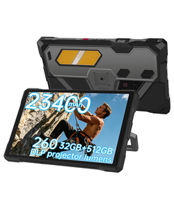 แท็บเล็ตพีซี 8849 Tank Pad Ultra 5G ขนาด 10.95 นิ้ว โปรเจคเตอร์ 260 ลูเมนส์ หน่วยความจำ 16+512GB แบตเตอรี่ 23400mAh กล้อง 64MP ระบบมองเห็นในเวลากลางคืน ระบบปฏิบัติการ Android 15 แท็บเล็ตที่ทนทาน - Product Image 1
