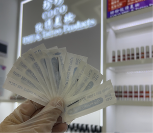 Aiguille de transplantation de cheveux pour sourcils à double usage - Tube creux pour cheveux naturels et entraînement, emballage stérile (30x80mm), 0.3g, faible MOQ - Product Image 3