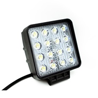 SM12316 48W Projecteur de Travail LED Carré 16x3W IP67 6000K Combo Faisceau Large et Concentré 10-30V Tout-Terrain pour Camion Tracteur Garantie 2 Ans