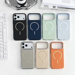 Kim Loại Màu Cứng <span class=keywords><strong>PC</strong></span> Trường Hợp Đối Với iPhone 17 17air 17 Pro Max Không Có Vàng Điện Thoại Di Động <span class=keywords><strong>PC</strong></span> Trường Hợp Mạ Điện Cover Quay Lại - Product Image 2