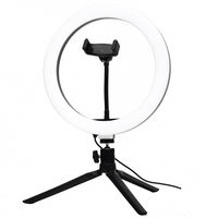 2024 baru KUALITAS TERBAIK 10 inci LED cincin cahaya Dimmable Ringlight 3200 k-5600 K fotografi makeup cincin lampu cahaya