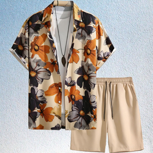 ชุดเสื้อและกางเกงขาสั้นถักลายฮาวายแบบสั่งทำพิเศษ ระบายอากาศได้ดี แห้งเร็ว ลายปัก พิมพ์ลาย ไซส์ใหญ่ สำหรับฤดูใบไม้ผลิและฤดูร้อน - Product Image 3
