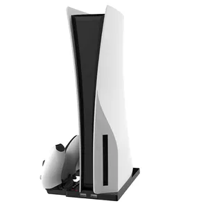 Base de Carga Vertical con 2 Puertos USB para el Control de Sony PS5, <span class=keywords><strong>Playstation</strong></span> <span class=keywords><strong>5</strong></span> Edición Digital, <span class=keywords><strong>Consola</strong></span> Ultra HD, Accesorios para Videojuegos - Product Image 1