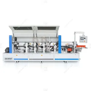 Automatic woodworking edge banding machine cabinet double trimming profiling tracking woodworking edge banding machine