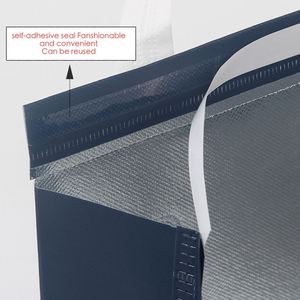 Sac de livraison alimentaire imperméable non tissé avec couche isolante en aluminium, sac isotherme personnalisé avec logo pour gâteaux et pains - Product Image 2
