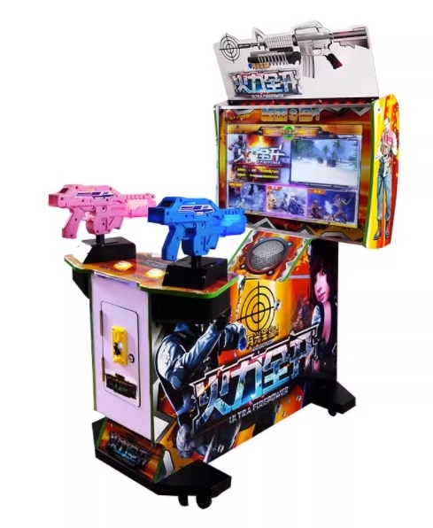 2025 New Wholesale Double Gun Simulation Shooting Video Screen Double Shooter Arcade Game Machine