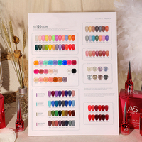 Set de Esmalte de Uñas Vegano de Marca Privada AS 120 Colores, Esmalte de Gel Semipermanente de 15 ml, Kit de Barniz de Uñas