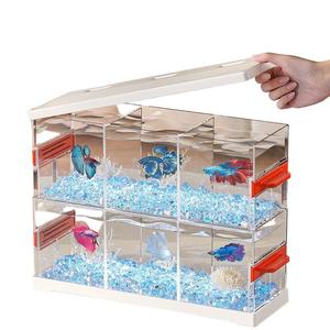 Novo Aquário Ecológico Moderno para Peixe Betta, Pequeno Aquário de Paisagismo para Sala de Estar, Aquário Criativo de Acrílico com Múltiplos Compartimentos - Product Image 5