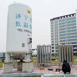 Tanque de Almacenamiento de Líquido O2 Criogénico de Baja Presión con Aislamiento al Vacío de 15M3 y 1.6MPa - Product Image 1