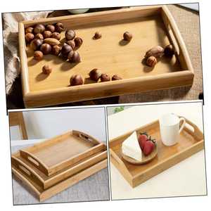 Nouveaux plateaux et assiettes en bois, articles de table artisanaux indiens, plats à collation, assiettes en bois d'Inde, décoration. - Product Image 3