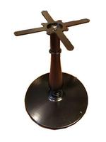 Pied de table en fonte à base ronde, forme vase, avec pieds réglables pour table de restaurant