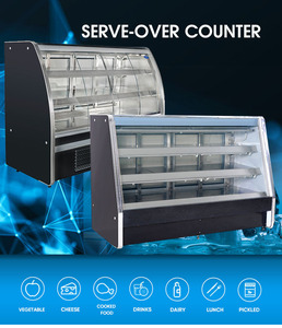 Vitrine Réfrigérée Verticale Premium à Refroidissement Direct avec Verre Courbé pour <span class=keywords><strong>Boucherie</strong></span>, Viande Fraîche (Bœuf, Agneau, Poulet) - Product Image 2
