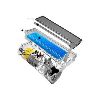 2026 Nieuwe 3-in-1 Multifunctionele Aquariumfilterbox Stille Waterval <span class=keywords><strong>Aquarium</strong></span> Hang-on Filter voor Kleine Visbakken - Product Image 6
