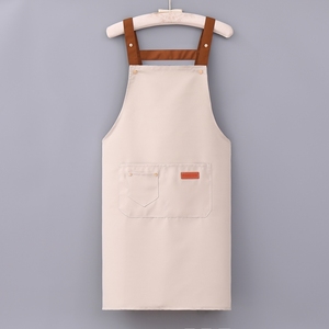 Tablier en toile, uniforme de <span class=keywords><strong>studio</strong></span>, cuisine, cuisson, tablier de cuisine pour femme et homme, tablier de chef avec poches - Product Image 5