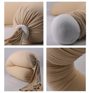 Oreiller de maternité Oeko-Tex DuPont Sorona avec housse amovible, coussins de soutien, oreiller de <span class=keywords><strong>grossesse</strong></span> pour <span class=keywords><strong>dormir</strong></span>, corps entier - Product Image 4
